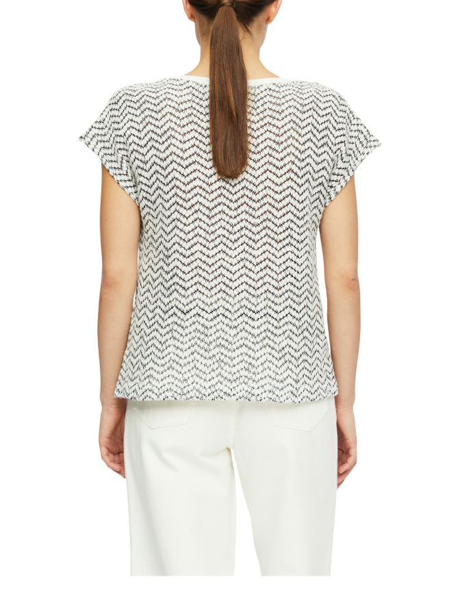 Comma Shirt aus Strukturjersey bei Robert Ley