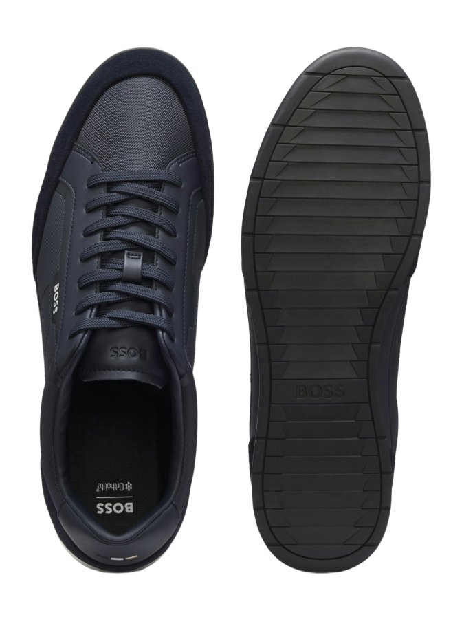 BOSS Black Sneakers Nitan mit Veloursleder-Besatz bei Robert Ley