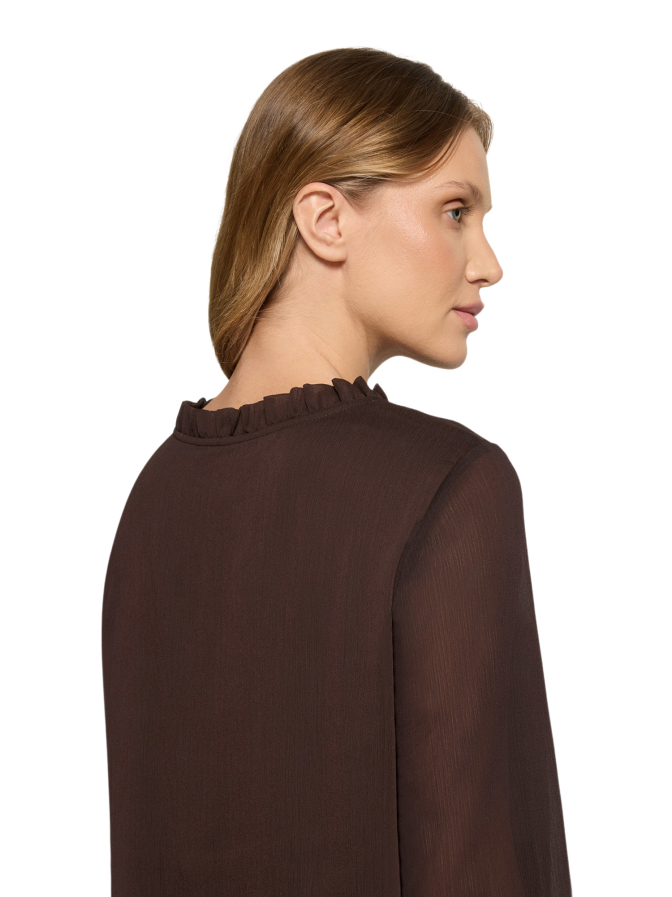 Cartoon Bluse mit Volantärmel bei Robert Ley