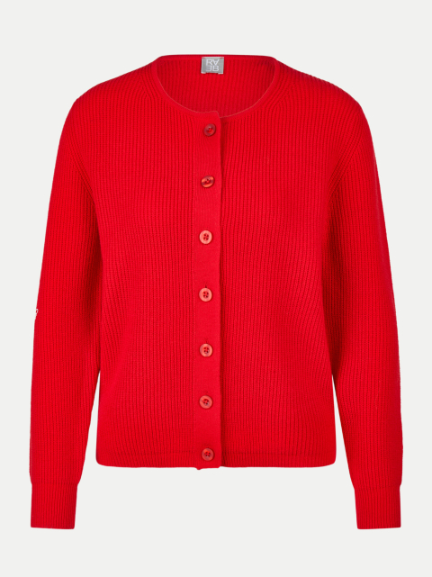 Rabe Moden Strickjacke mit Rippenstrick bei Robert Ley