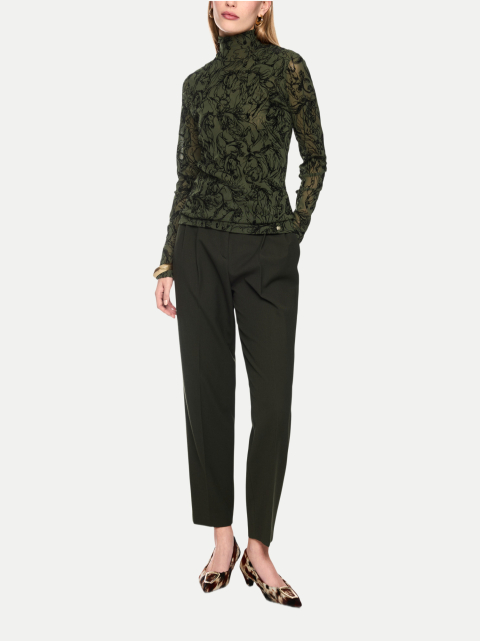 Marc Cain Meshshirt mit Samt-Beflockung bei Robert Ley