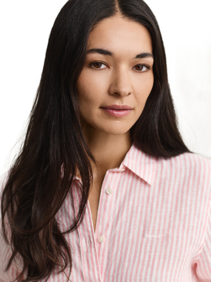 Gant Leinen Bluse mit Streifen bei Robert Ley