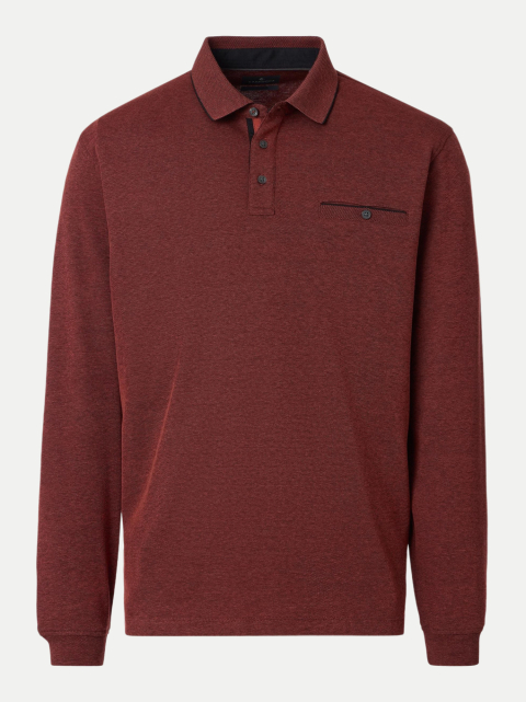 Casamoda Poloshirt mit Melierten Muster bei Robert Ley
