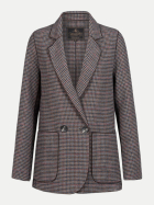 Herrlicher Blazer Aya im Hahnentritt-Muster 370-saddle bei Robert Ley