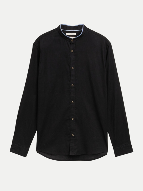 Tom Tailor Casual Leinenhemd mit Stehkragen bei Robert Ley