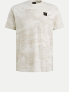 PME Legend T-Shirt mit Allover-Print 7001-Egret bei Robert Ley