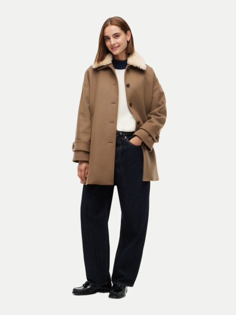 Tommy Hilfiger Einreihiger Mantel aus Wollmischung bei Robert Ley