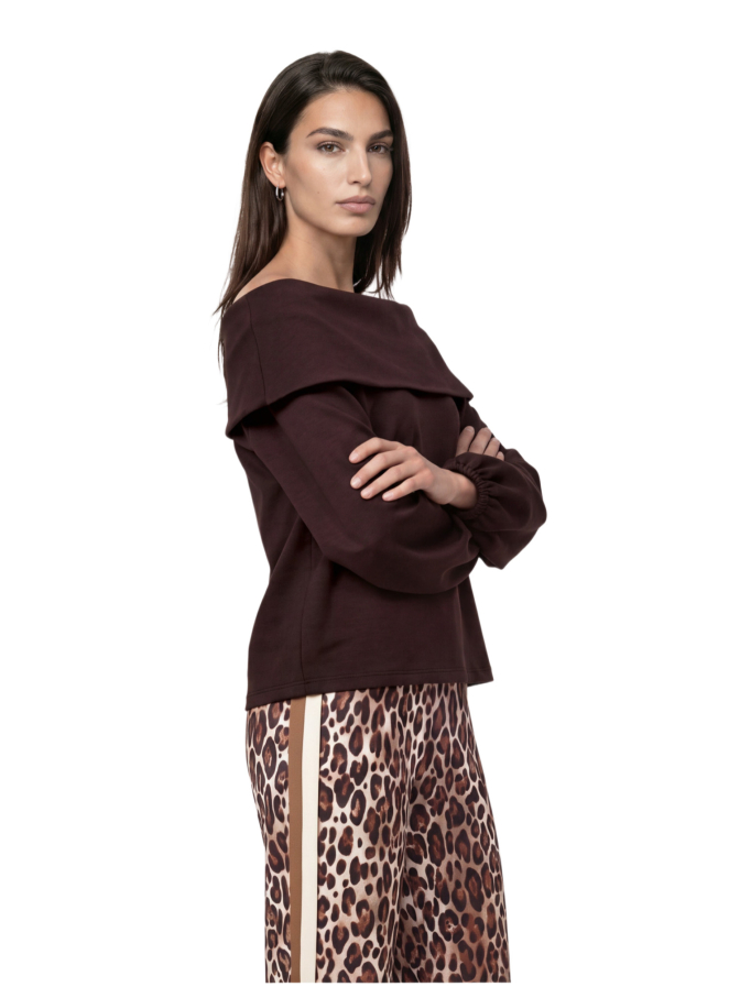 Monari Sweatshirt mit Carmen-Ausschnitt bei Robert Ley