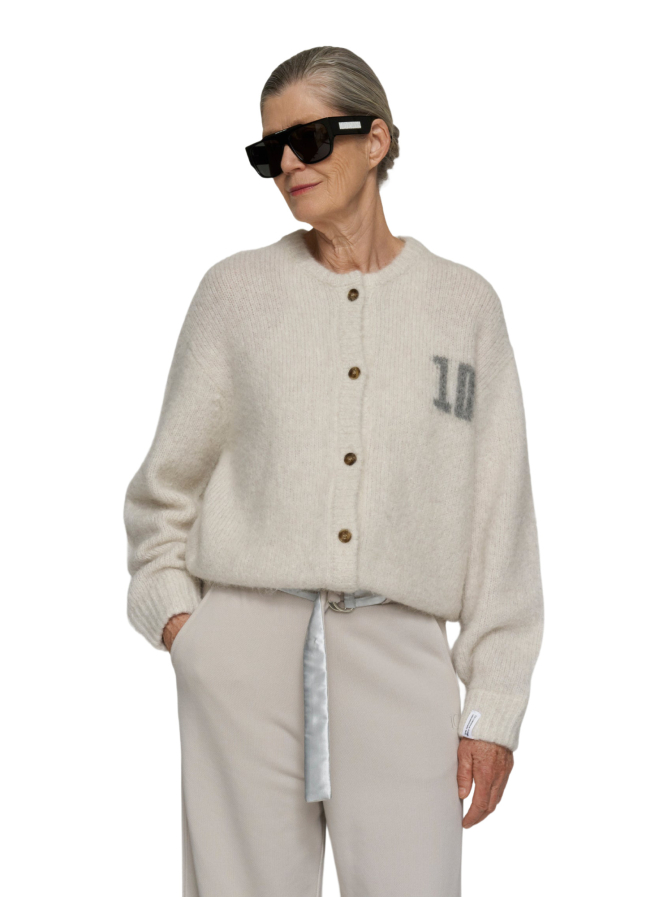 10 Days Relaxed-Fit Strickjacke mit Alpaka-Woll-Mix bei Robert Ley