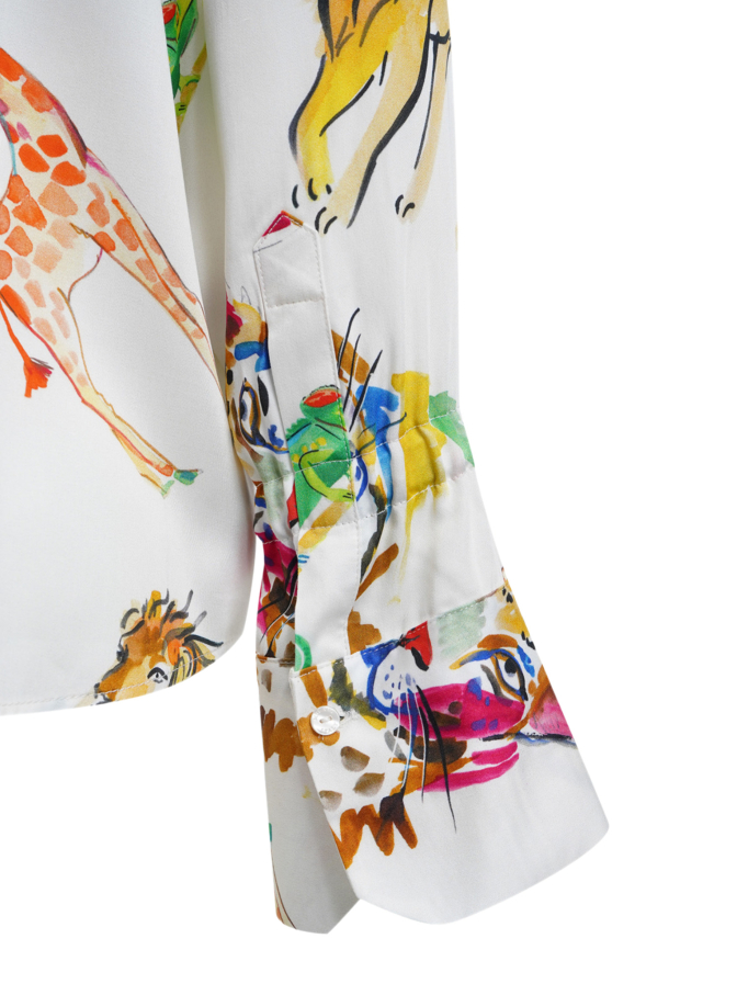 Milano Italy Bluse mit Allover-Print bei Robert Ley