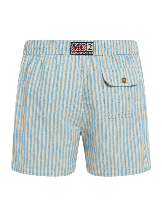 MC2 Saint Barth Regular-Fit Badeshorts aus Leinen bei Robert Ley
