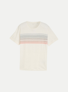 Tom Tailor Casual T-Shirt mit Print 10348-Gardenia White bei Robert Ley