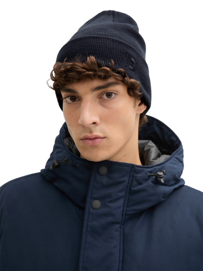 Tom Tailor Denim Beanie mit Logo Stickerei bei Robert Ley