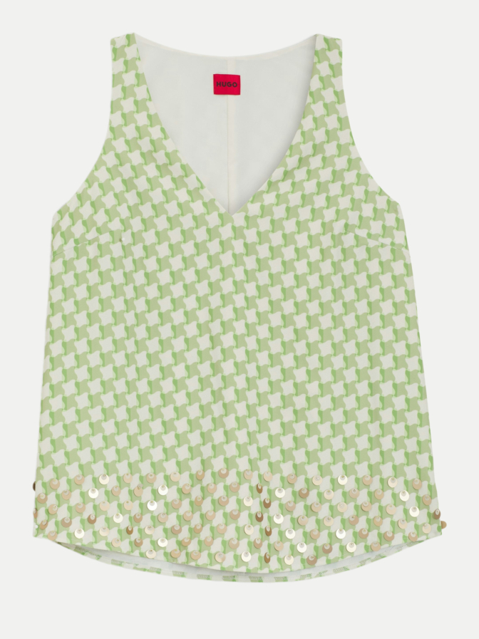 HUGO Top Allover- Print bei Robert Ley