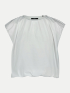 Zero Shirt mit Raffungen am Ausschnitt 1003-Brilliant White bei Robert Ley