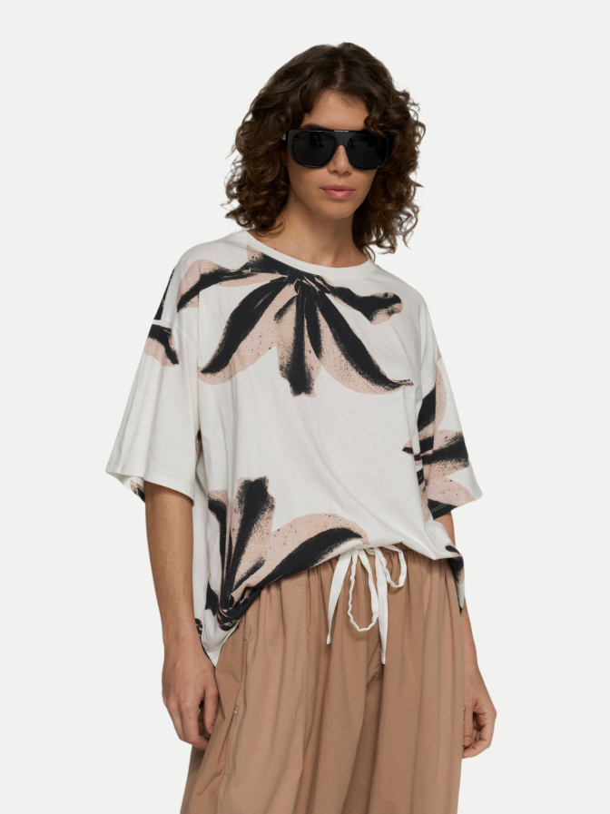 10 Days Oversized T-Shirt mit Flowerprint bei Robert Ley
