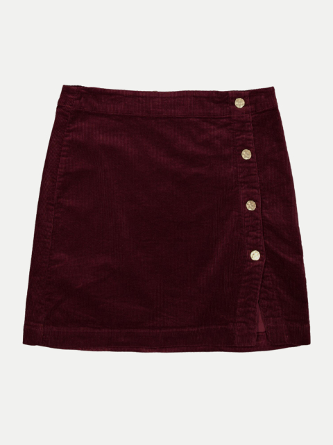 Garcia Mini-Cordrock mit Knopfdetails bei Robert Ley