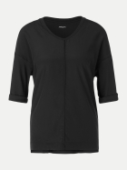 Marc Cain Blusenshirt aus Material-Mix 900-black bei Robert Ley