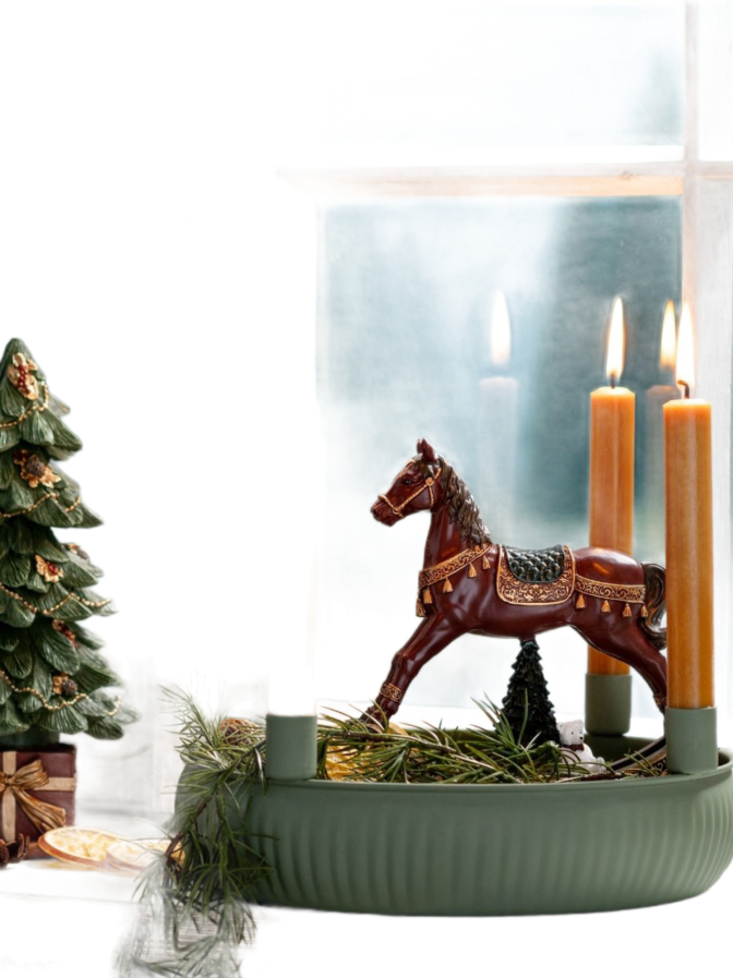 G.WURM Schaukelpferd mit Tannenbaum bei Robert Ley