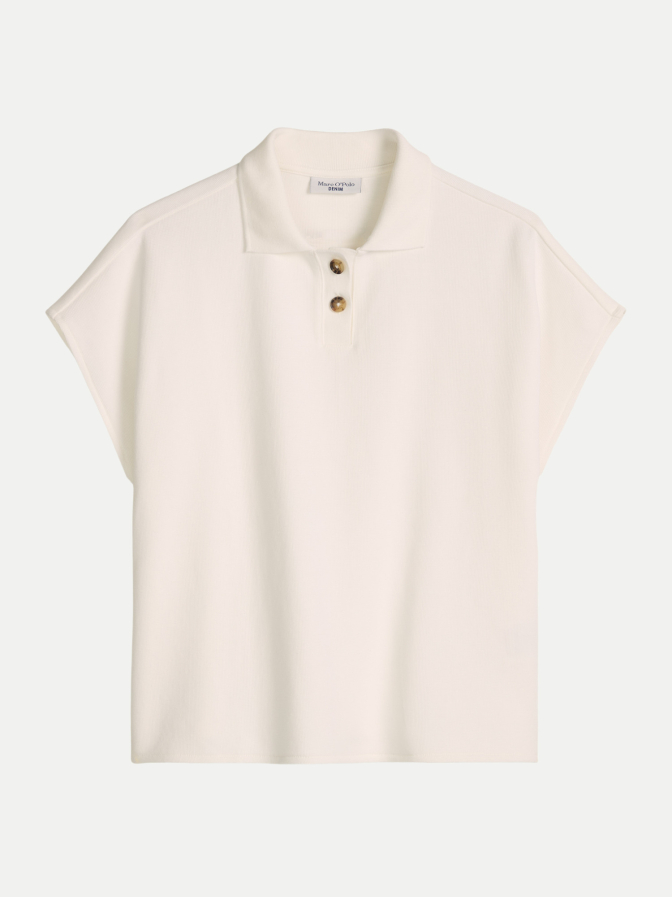 Marc O'Polo DENIM T-Shirt, SSL, Polo, Button Placket bei Robert Ley