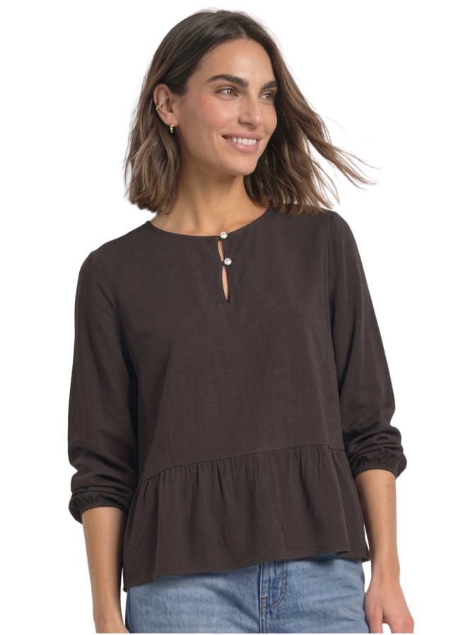 Street One Langarm Bluse mit Schößchen bei Robert Ley