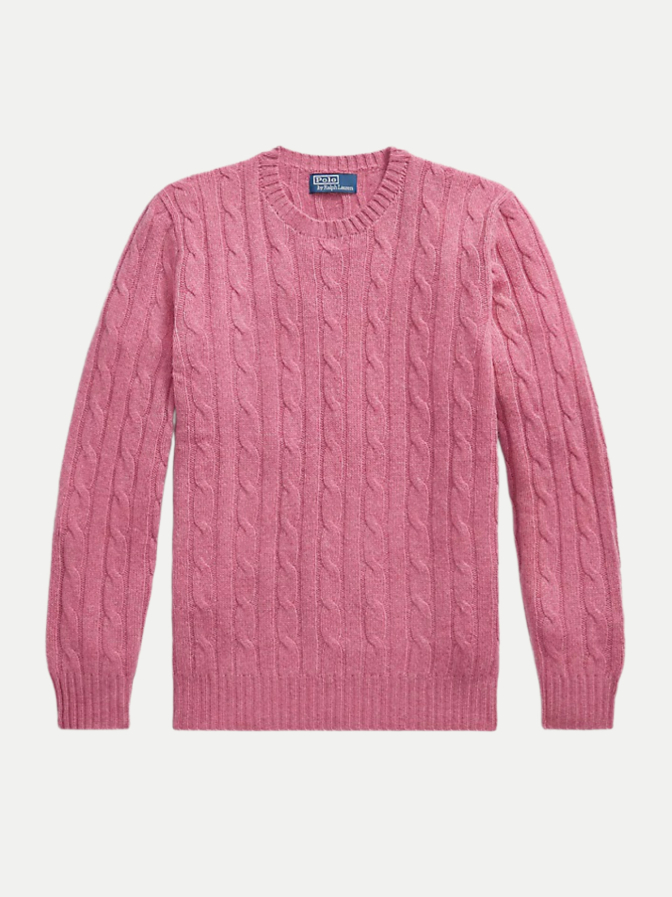 Polo Ralph Lauren Kaschmirpullover mit Zopfmuster bei Robert Ley