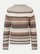 Rabe Moden Strickpullover im Streifen-Look 7672-TAUPE bei Robert Ley