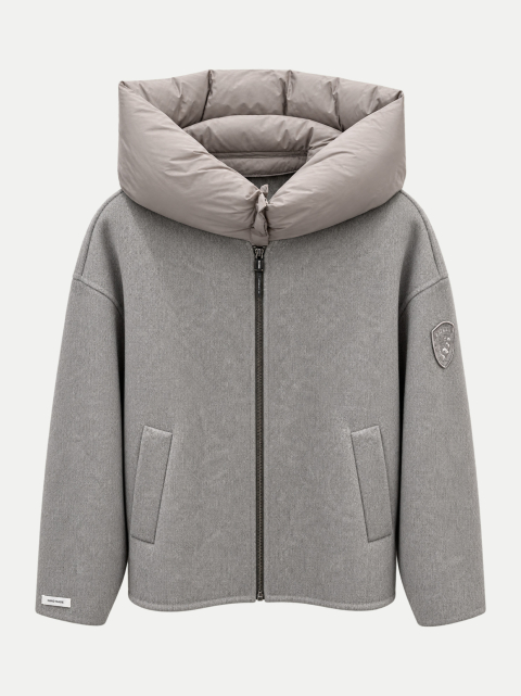 Blauer Wolljacke Frederika bei Robert Ley