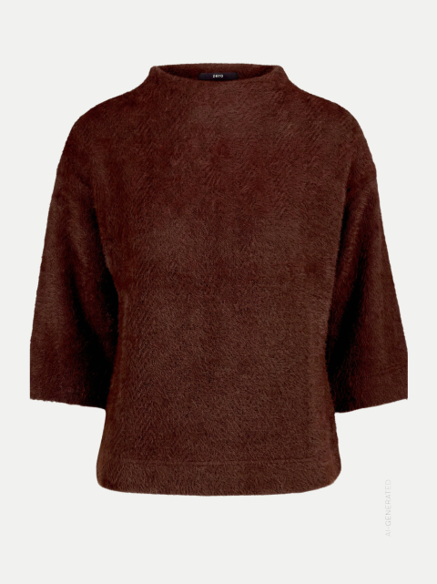Zero Sweatshirt in Fell-Optik bei Robert Ley