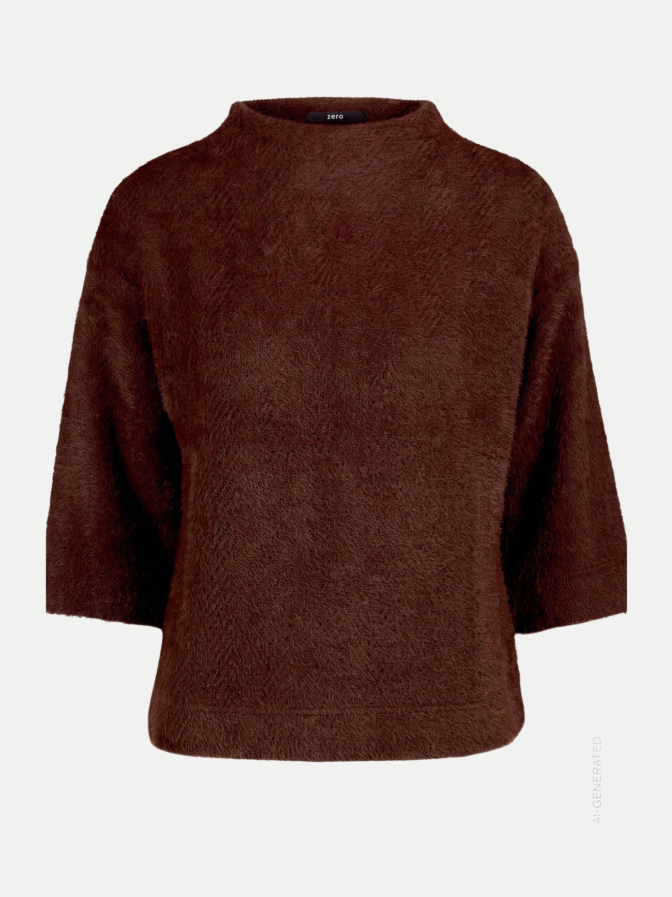 Zero Sweatshirt in Fell-Optik bei Robert Ley