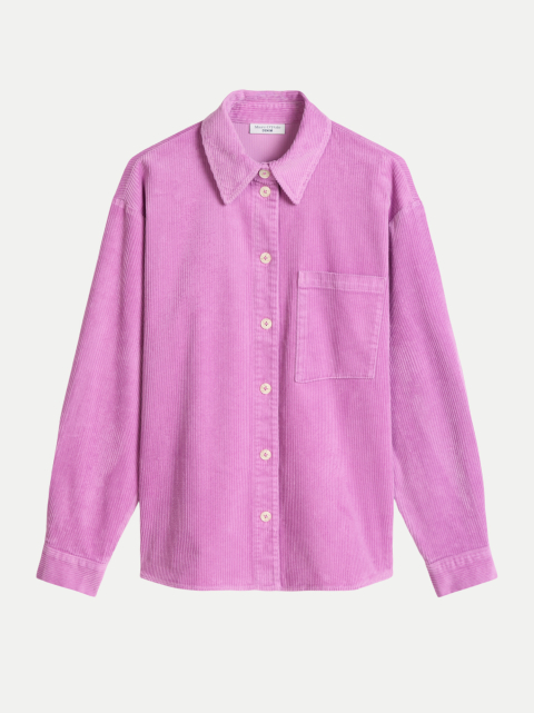 Marc O'Polo DENIM Cordbluse mit Brusttasche bei Robert Ley