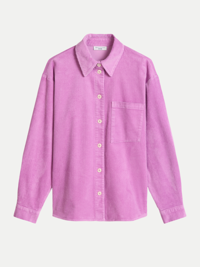 Marc O'Polo DENIM Cordbluse mit Brusttasche bei Robert Ley