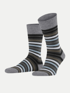 Falke Socken Tinted Stripe 3180-asphalt mel. bei Robert Ley