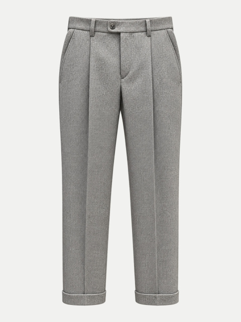 HILTL Bundfaltenhose aus Easy Oxford Tweed bei Robert Ley
