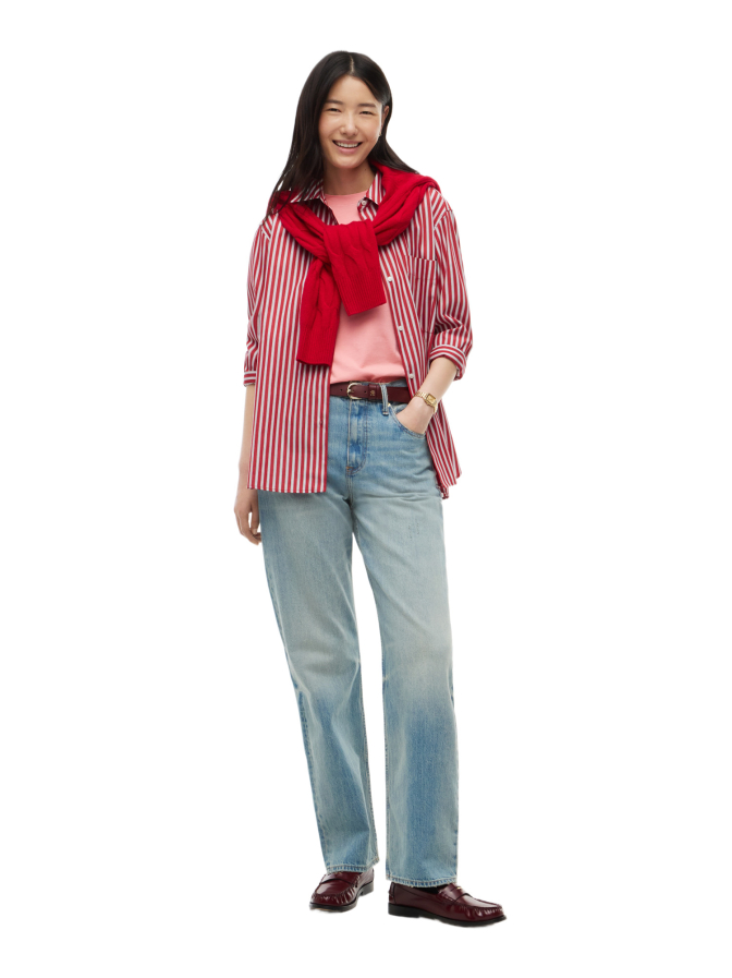 Tommy Hilfiger Oversized Hemdbluse mit Streifen bei Robert Ley