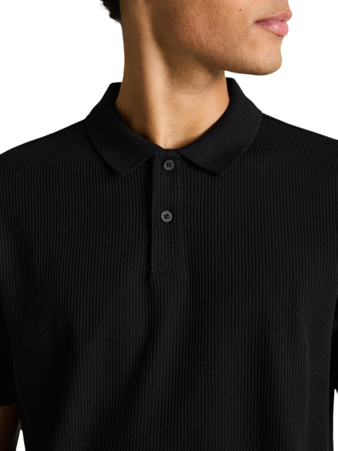 Tom Tailor Denim Poloshirt mit Rippstruktur bei Robert Ley
