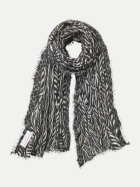 Purschoen Kaschmirschal 6747 leafgarden black-natural bei Robert Ley