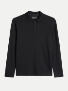 Marc O'Polo Langarm-Poloshirt 0001-Black bei Robert Ley