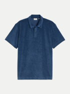 Tom Tailor Casual Frottee-Poloshirt 10318-Dark Duck Blue bei Robert Ley