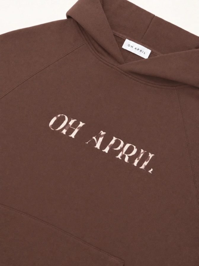 OH APRIL Boyfriend-Fit Hoodie mit Cow-Print bei Robert Ley