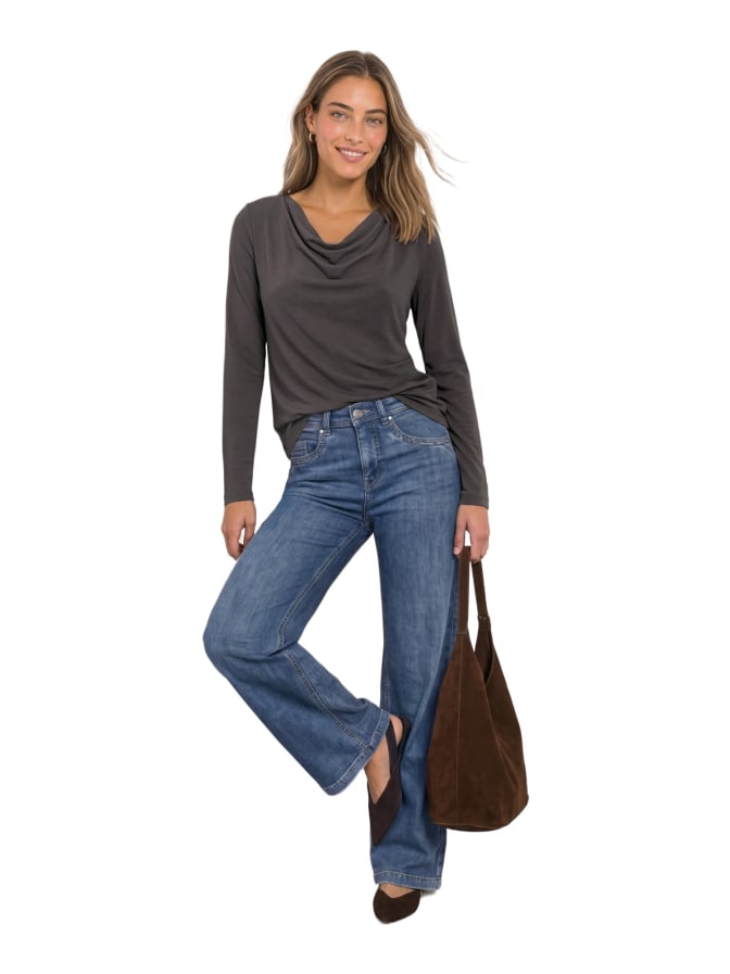 Street One Shirt mit Wasserfall-Ausschnitt bei Robert Ley