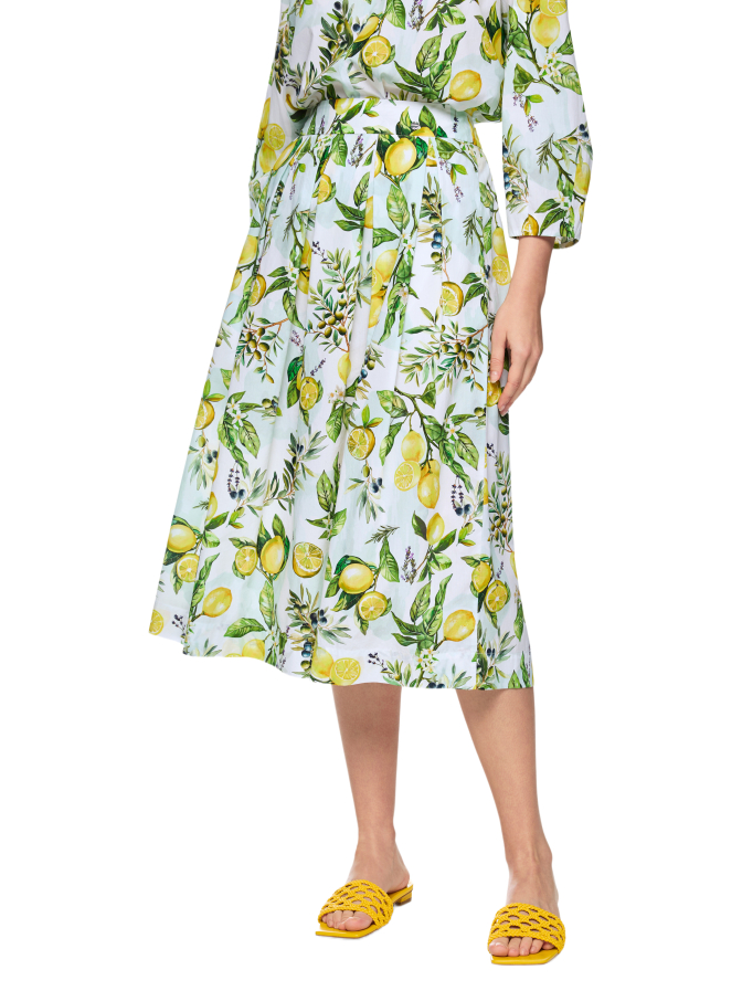 Marc Cain Rock mit Zitronenprint bei Robert Ley