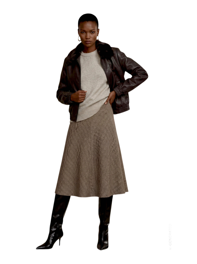 Zero Kunstlederjacke mit Flauschkragen bei Robert Ley