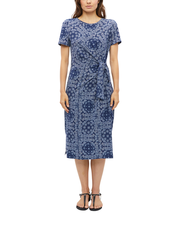 s.Oliver RED LABEL Jerseykleid in Midilänge mit Knotendetail bei Robert Ley