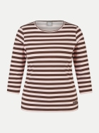 Rabe Moden T-Shirt mit Streifenmuster 7223-ROSE bei Robert Ley
