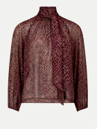 Zero Schluppenbluse mit Animal-Print 9871-Grey/Brown bei Robert Ley