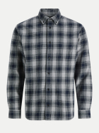 Jack & Jones Karo-Hemd JPRBLUHARVEY 175697-Dark Navy bei Robert Ley