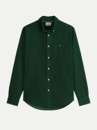 Tommy Hilfiger Cordhemd Solid L07-GREEN bei Robert Ley