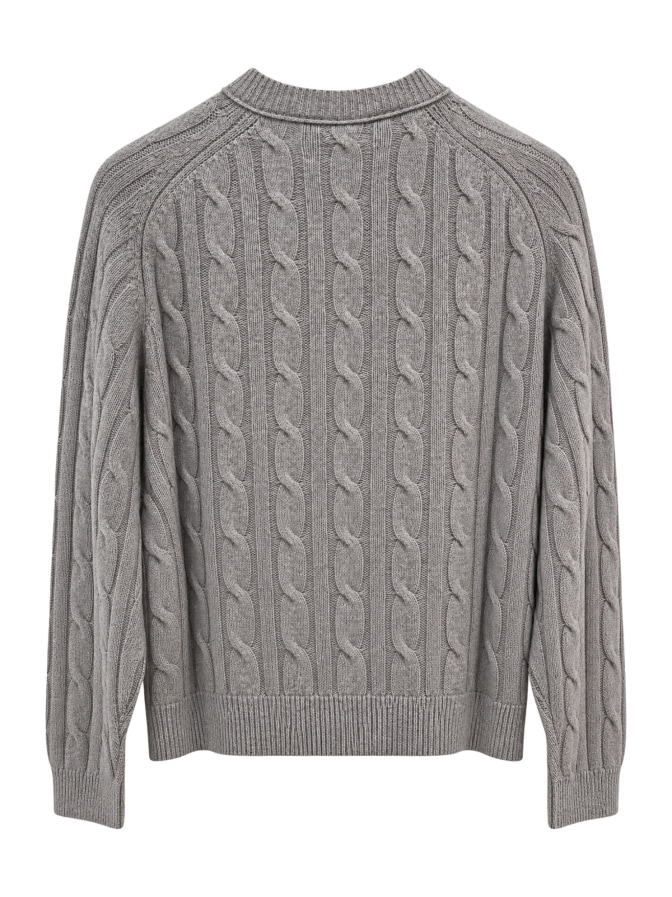 FTC Cashmere Cardigan mit Zopfstrickmuster bei Robert Ley