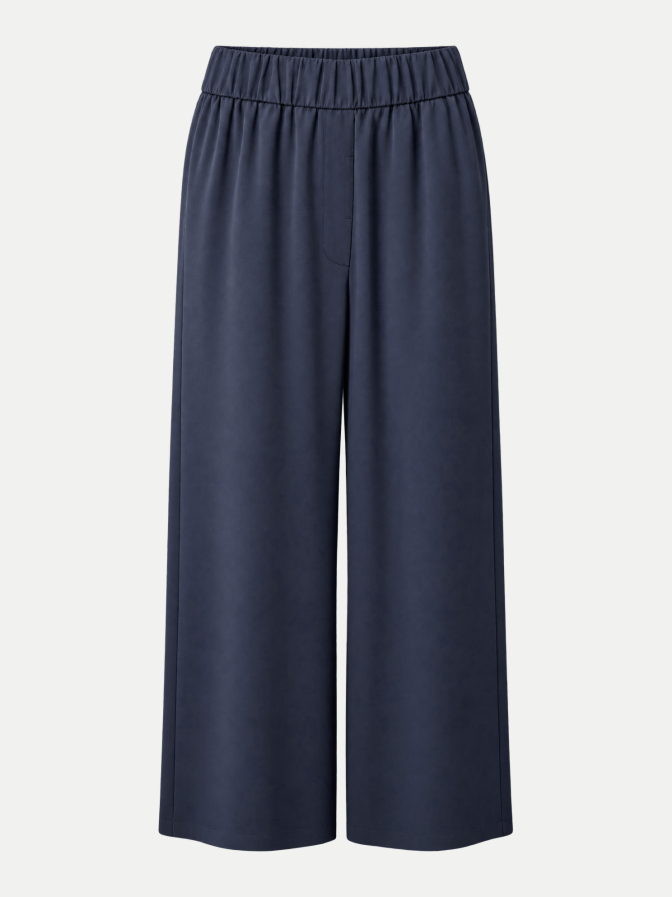 Peserico Wide-Leg Stoffhose Peachskin bei Robert Ley